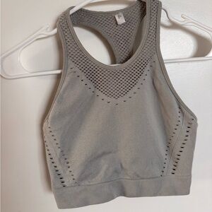 Sports Bra Pistachio JoyLab Mesh Racerback Wireless Solid Seamless Activewear M